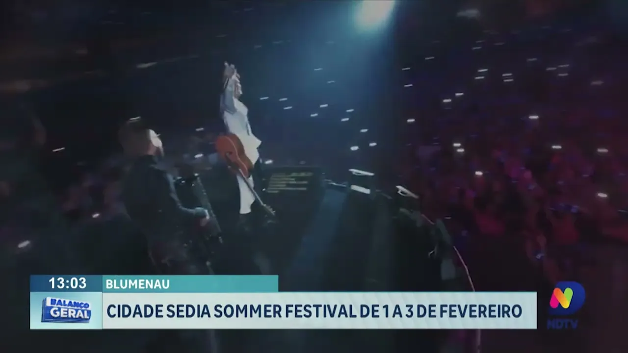Blumenau sedia Sommer Festival de 1 a 3 de fevereiro