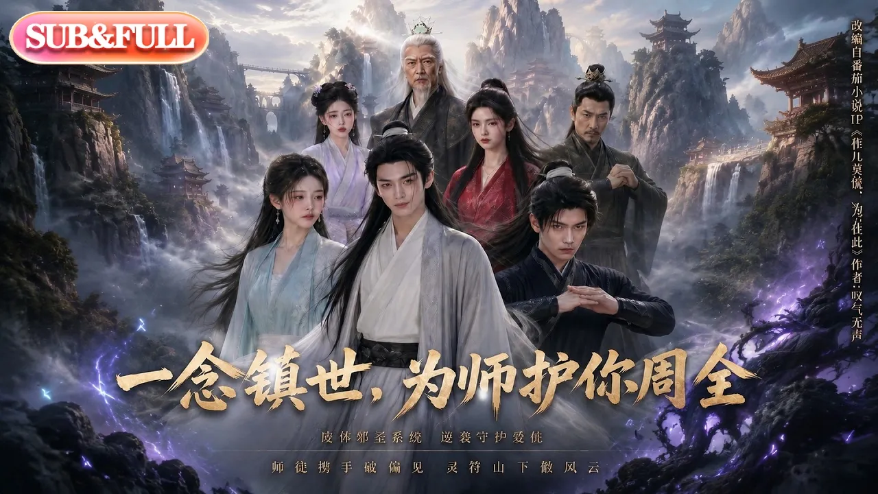 【全集FULL】《一念镇世，为师护你周全》| AI短剧 | ENG SUB #薄荷听书 #cdrama #latest #热门短剧 #都市 #重生 #逆袭 #现代 #甜宠 poster