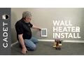 How to install wall heater with built-in thermostat Cadet Heat