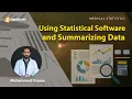Using Statistical Software and Summarizing Data - Introduction