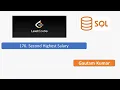 Second Highest Salary in SQL Department by 2nd Highest Salary Using window function LeetCode