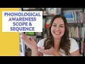 Phonological Phonemic Awareness Scope and Sequence ages 4-9
