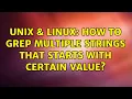 Unix Linux How to grep multiple strings that starts with certain value 2 Solutions