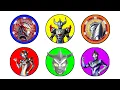 Ultraman Toys: Ultraman Victory, Ultraman Blazar, Ultraman Z, Ultraman Taiga, Ultraman Orb, Rosso