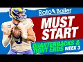 Start Em Sit Em - Fantasy Football Week 3
