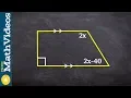 Using Same side interior angle find the missing measure of x ex 4