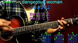 dangerous woman ariana grande guitar chords