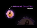Animated Circle Text Logo Effects using CSS Javascript