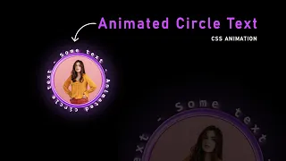 Animated Circle Text Logo Effects using CSS Javascript