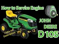 How to Service John Deere D105 with 17 5 Briggs and Stratton PART 1