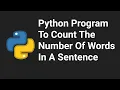 How to Count the Number of Words In a Python String - 2021