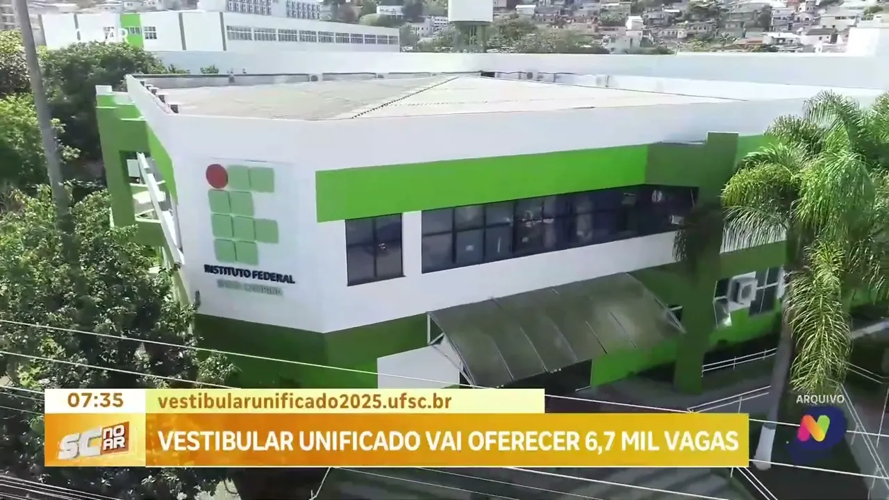 Vestibular Unificado 2025 vai oferecer 6,7 mil vagas