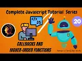 Master JavaScript Callbacks and Higher-Order Functions Episode 20 avijitp-tech
