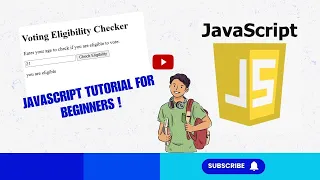 JavaScript Tutorial Conditional Operator in JavaScript Responsive Voting Eligibility Checker