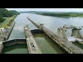 Aerial 4K of Cannelton Locks On the Ohio River