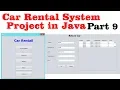 Car Rental Management system project in Java with Source code java swing projects Part 9