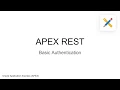 Oracle APEX Basic Authentication for REST