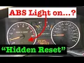 How to do a QUICK Reset on your ABS System