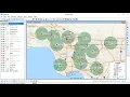 Maptitude 2021 Rings Radius Radii Maps with Demographics