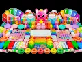 Download Lagu Wonderful Rainbow Pinkfong Slime ASMR | Mixing Eyeshadow \u0026 Makeup Into Slime