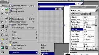 Learn Visual Basic 6 Part2 The VB 6 Environment window orientation