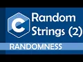 How to generate random strings from a set of characters in C