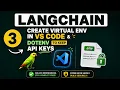 Create Activate Virtual Environment in VS Code LangChain Setup 2026 Part 3