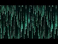 Matrix Rain Code in Cyan Blue 5 HOURS Screensaver Background 4K