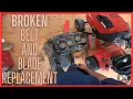 Craftsman LT2000 Belt Blade Replacement Fix Repair