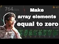 3354 Make array elements equal to zero