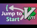 Vim Tip - Goto Surrounding Brackets