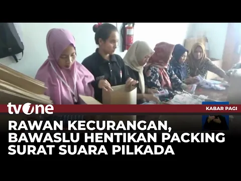 Proses Packing Surat Suara Dihentikan Lantaran Rawan Kecurangan