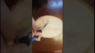 Wood burning deer
