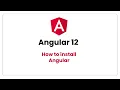 How to Install Angular 12 Angular for absolute beginners in Hindi