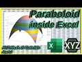 XYZ Mesh v9 Tutorials part 3 - Paraboloid graph inside of Excel using XYZ Mesh