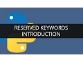 Introduction to Reserved Keywords in Python Edureka
