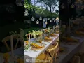 Download Lagu Dinner party table setup. Tablescape in the backyard.