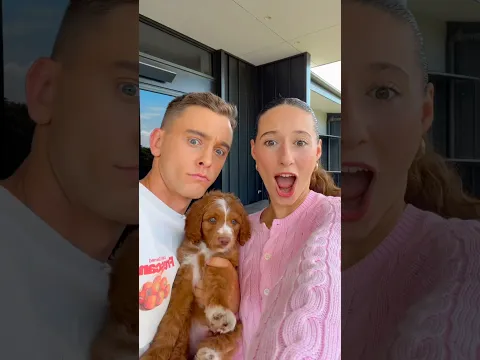 We finally did this trend…🥹🐶🥰 #puppy