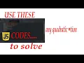 How to use Javascript to solve quadratic equation