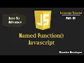 Named function Declaration Javascript Javascript Tutorial