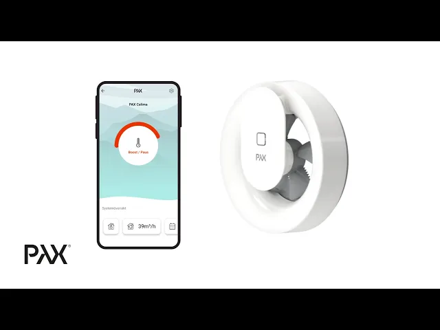 Ventilatore smart PAX ф100-120мм, colore bianco, 110 m3/h, 4W, 20dB PAX Norte