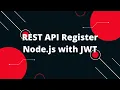 REST API Login and Register Node js with JWT