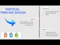 Create Vertical Timeline Design For Website Using HTML CSS Responsive Web Design