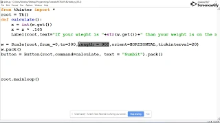 Exploring Python Graphics ADVANCED - Using the slider widget