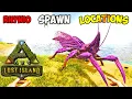Ark LOST ISLAND BEST Rhyniognatha Spawn LOCATIONS