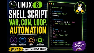 Shell Scripting Tutorial for DevOps Engineers Variables If-Else Loops Automation