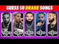 Guess 50 Drake songs Guess the song quiz Drake Songs Quiz 2025 What did i miss included Iceman