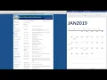 M1A1 Academic Calendar