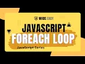 JavaScript forEach Loop Explained in Easy Way Array Method Tutorial