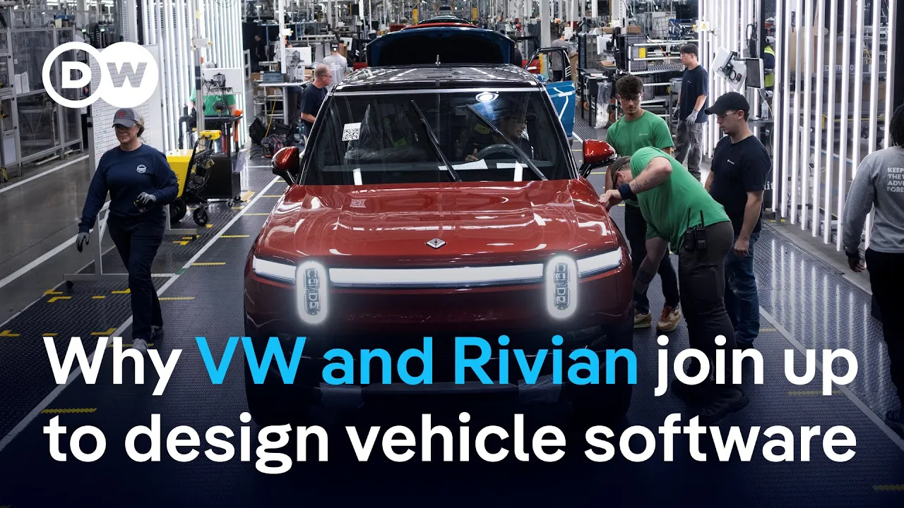 Outline Video Volkswagen invests up to $5 billion in Rivian joint venture | DW News